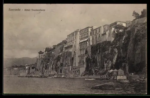 AK Sorrento, Hôtel Tramontano an der Steilküste
