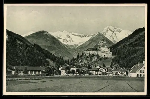 AK Sand in Taufers, Vista sul castello e le montagne circostanti