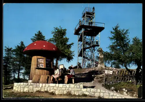 AK Mendola, Cima Penegal con torre di osservazione e chiosco a forma di fungo