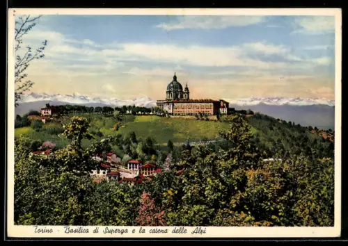 AK Torino, Basilica di Superga e la catena delle Alpi
