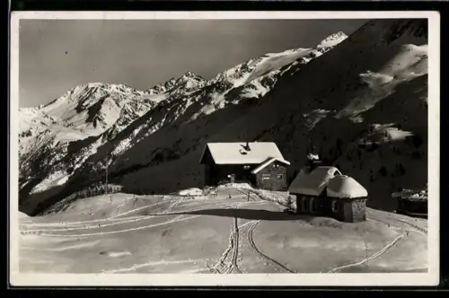 AK Val Martello, Il Rifugio Dux nel Gruppo Ortler-Cevedale innevato