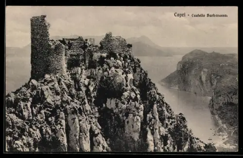 AK Capri, Castello Barbarossa con vista panoramica