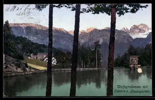 AK Wolfsgrubensee, Con Sciliar e Catinaccio sullo sfondo