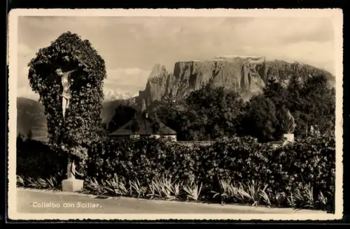 AK Collalbo, Vista dello Sciliar con giardino in primo piano