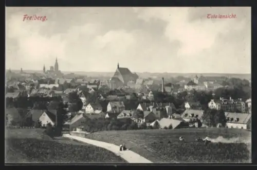 AK Freiberg, Blick zum Ort