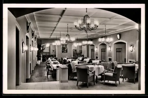 AK Kassel, Restaurant Ratskeller, Innenansicht