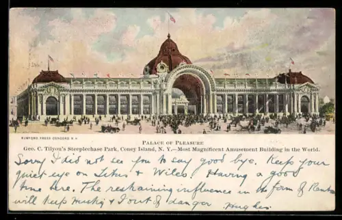 AK Coney Island, N.Y., Tilyou`s Steeplechase Park, Palace of Pleasure