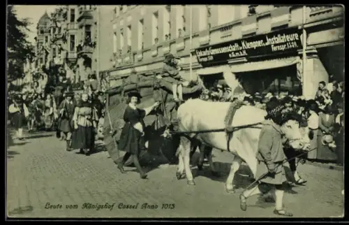 AK Kassel, Tausendjahrfeier, Leute vom Königshof Cassel Anno 1013