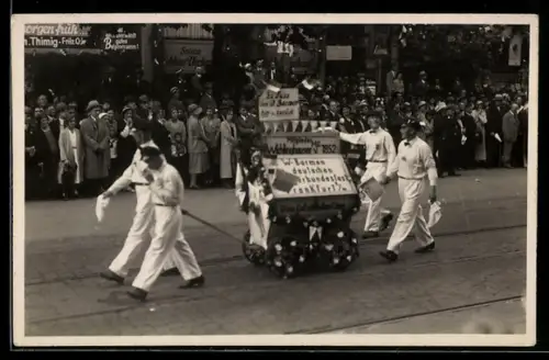 Foto-AK Frankfurt a. M., Sängerbundesfest, Festumzug