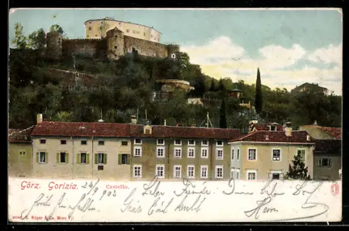 AK Görz, Teilansicht mit Castello
