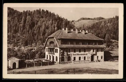 AK Grünau, Hotel Marienwasserfall
