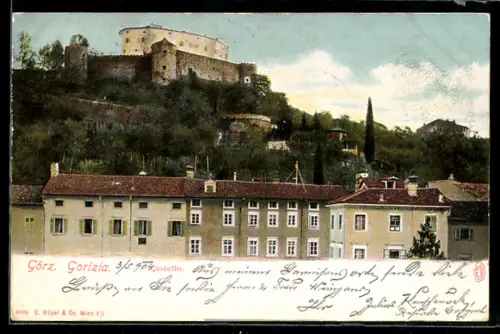 AK Görz, Teilansicht mit Castello