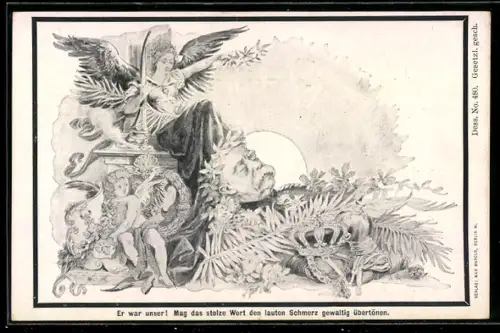 AK Engel wacht über dem Sterbebett von Bismarck