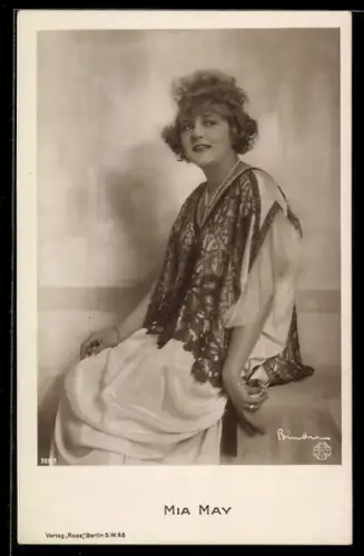 AK Portrait der Schauspielerin Mia May