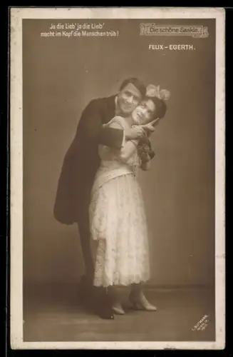 AK Operette Die schöne Saskia, Felix und Egerth