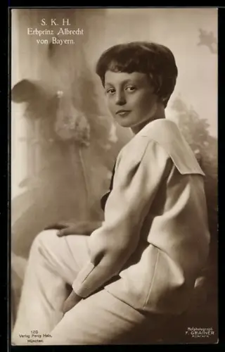 AK Porträt S.K.H. Erbprinz Albrecht vo Bayern