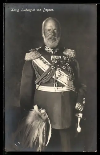 AK König Ludwig III. in Uniform
