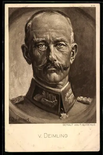 Künstler-AK Fritz Quidenus: General von Deimling in Uniform