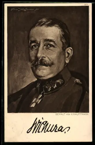 AK Heerführer Carl Georg Wichura in Uniform