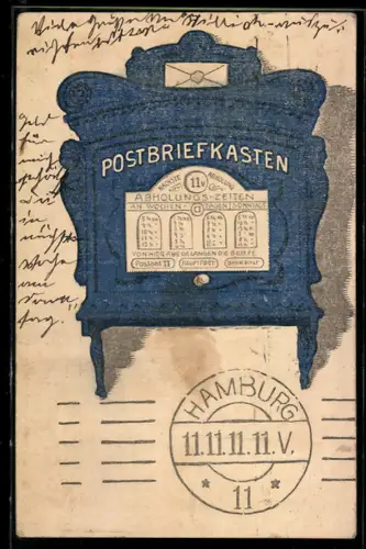 AK Hamburg, Ein Post-Kuriosum zum 11.11.11, Postbriefkasten