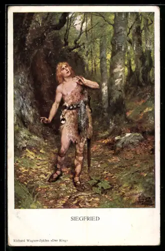 Künstler-AK Richard Wagner Zyklus Der Ring, Siegfried, Nibelungen