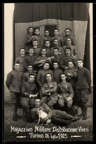 Foto-AK Torino, Magazzino Militare Distribuzione Vivero, 1925