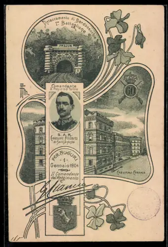 AK Torino, Caserna Cernaia, Distacciamento di Bardonecchia I. Battaglione, Emanuele Filiberto di Savoia-Aosta