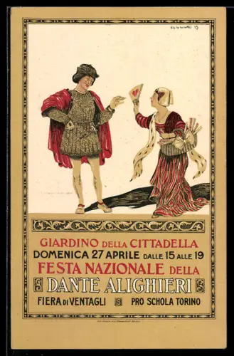 AK Torino, Giardino della Cittadella, Domenica, Festa Nazionale della Dante Alighieri