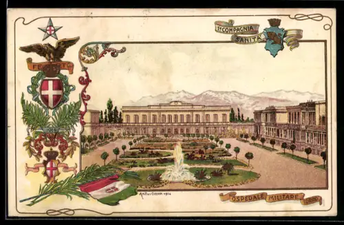 AK Torino, Ospedale Militare, 1a Compagnia Sanita