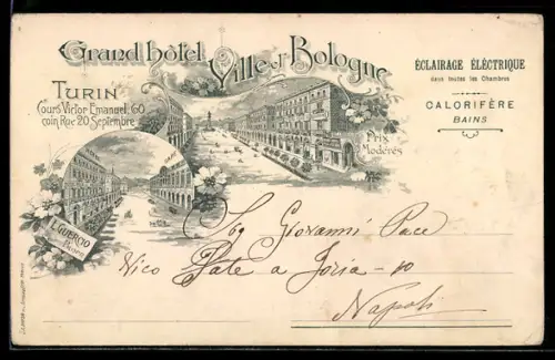 AK Turin, Grand Hotel Ville et Bologne, Cours Victor Emanuel 60