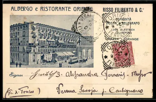 AK Torino, Albergo e Ristorante Oriente, Risso Filiberto & Co.