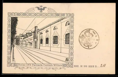 AK Torino, 1904 Farmacia Centrale Militare