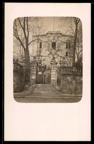 Foto-AK Nürnberg, Freimaurerloge, Strasse Hallerwiese 16, Frontansicht