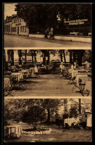 AK Frankfurt-Schwanheim, Restaurant Colloseus, Besitzer F. Colloseus