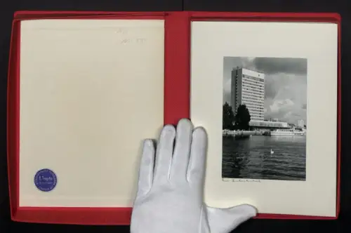 Fotoalbum mit 10 Fotografien, Ansicht Potsdam, Interhotel, alte Fahrt, Brandenburger Tor, Sanssouci, Fotograf: E. Trepte