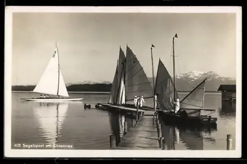 AK Segelsport am Chiemsee, Segelboot am Steg