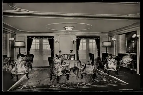 AK Passagierschiff New York der Hamburg-Amerika Linie, Damenzimmer 1. Klasse