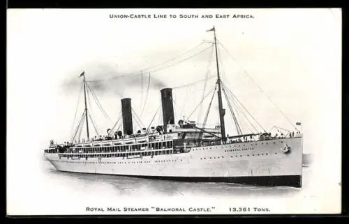 AK Passagierschiff Balmoral Castle der Union-Castle Line