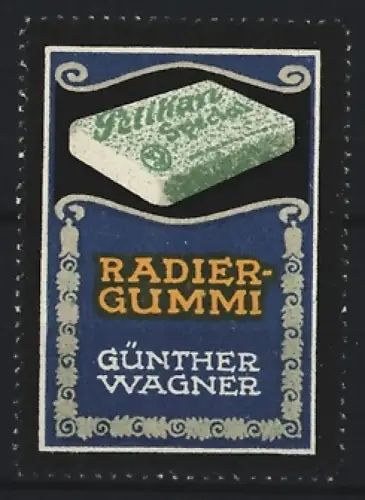 Reklamemarke Günther Wagner, Pelikan Radiergummi, Radiergummi