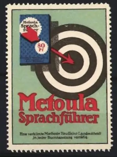 Reklamemarke Langenscheidt, Metoula Sprachführer, Zielscheibe