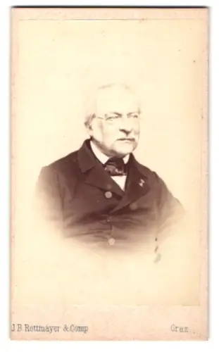 Fotografie J.B. Rotmayer & Comp, Graz, Haynau-Gasse 197, Porträt eines älteren Mannes