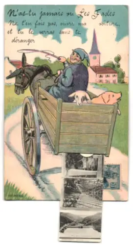 Leporello-AK Les Fades /Auvergne, Le Viaduc des Fades