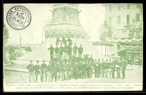 AK Torino, Commemorazione Cinquantenaria della Campagna di Crimea 1855-1905