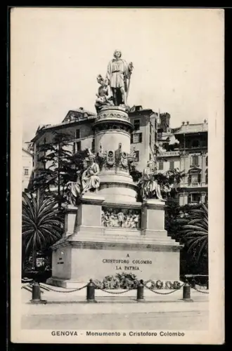 AK Genova, Monumento a Cristoforo Colombo