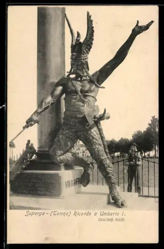 AK Superga /Torino, Ricordo a Umberto I.