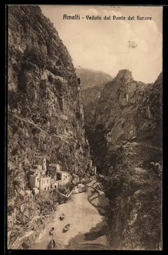 AK Amalfi, Veduta dal Ponte del Furore