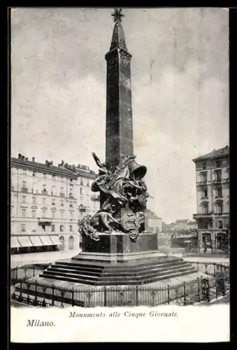 AK Milano, Monumento alle Cinque Giornate