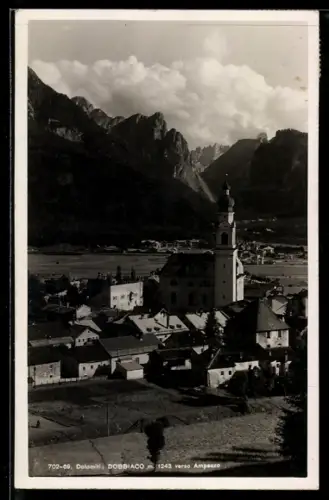 AK Dobbiaco, Vista delle Dolomiti verso Ampezzo