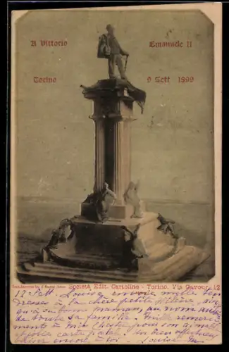 AK Torino, Monumento a Vittorio Emanuele II