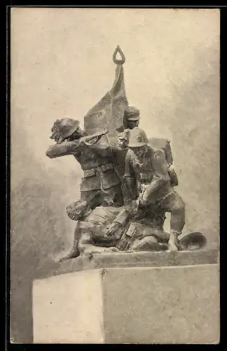 AK Torino, Gruppo scultoreo della facciata